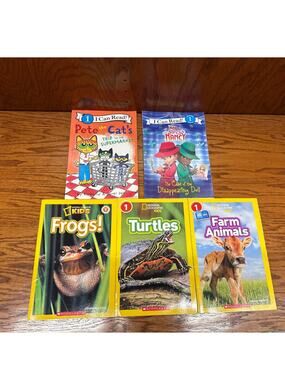 Level 1 Early Reader Bundle – Pete the Cat, Fancy Nancy. National Geographic